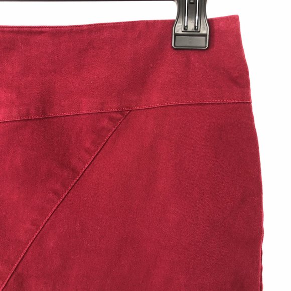 VINTAGE Generation V USA Burgundy Knee High Skirt - Picture 2 of 7